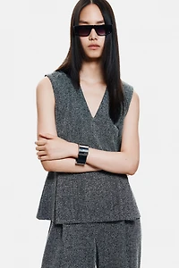 Haut à encolure en V