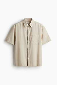 Chemise Coupe Classique en lin mélangé