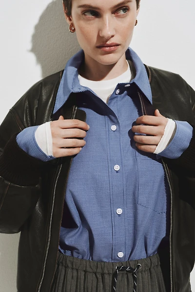 Oversized Cotton Poplin Shirt