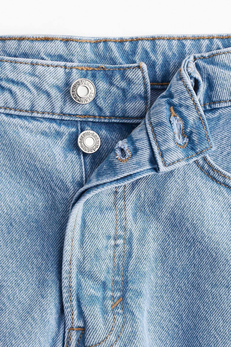 High-Waist Denim Shorts