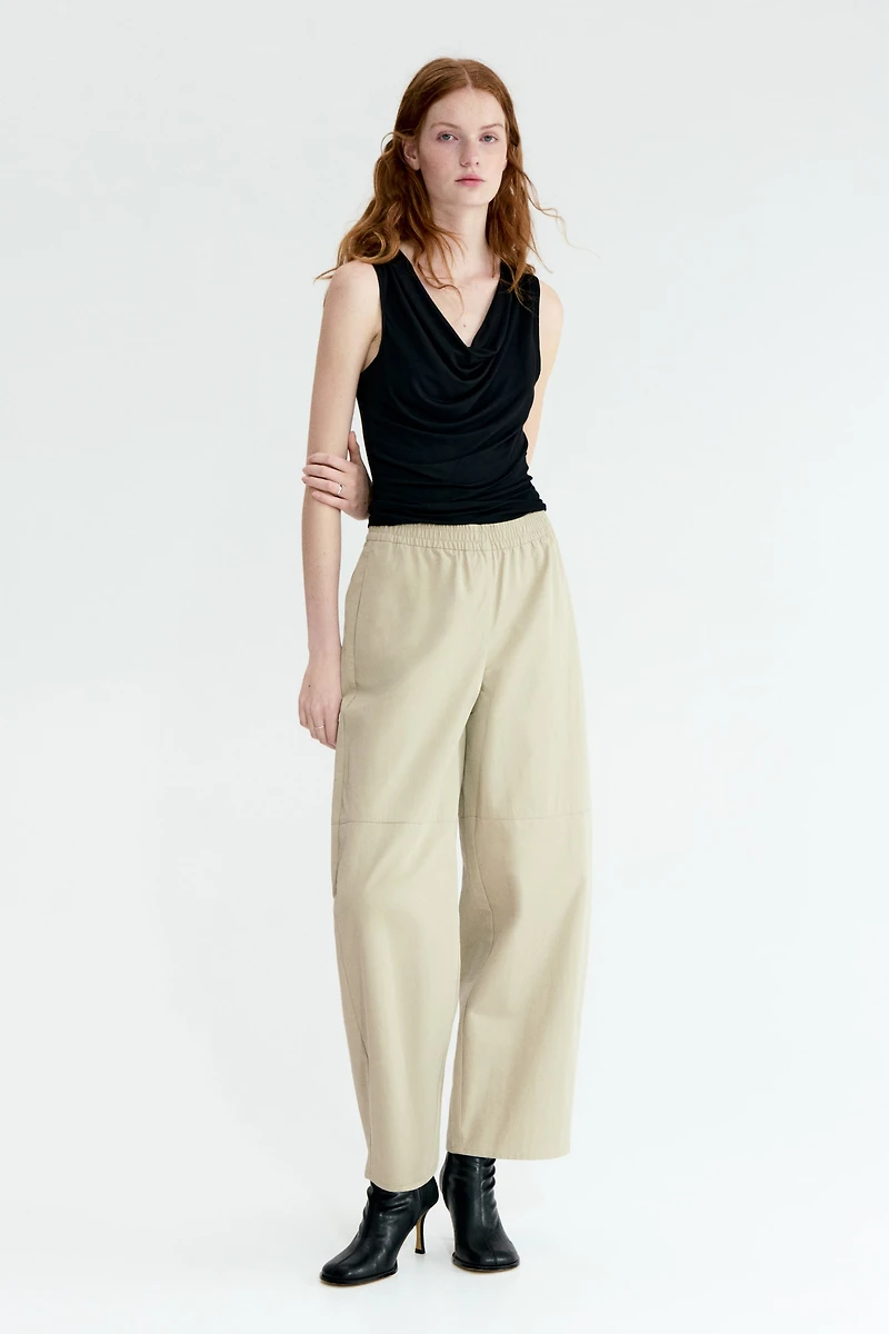 Haut en jersey avec encolure bénitier