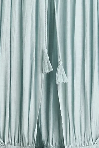 Smocked Cape-Detail Dress