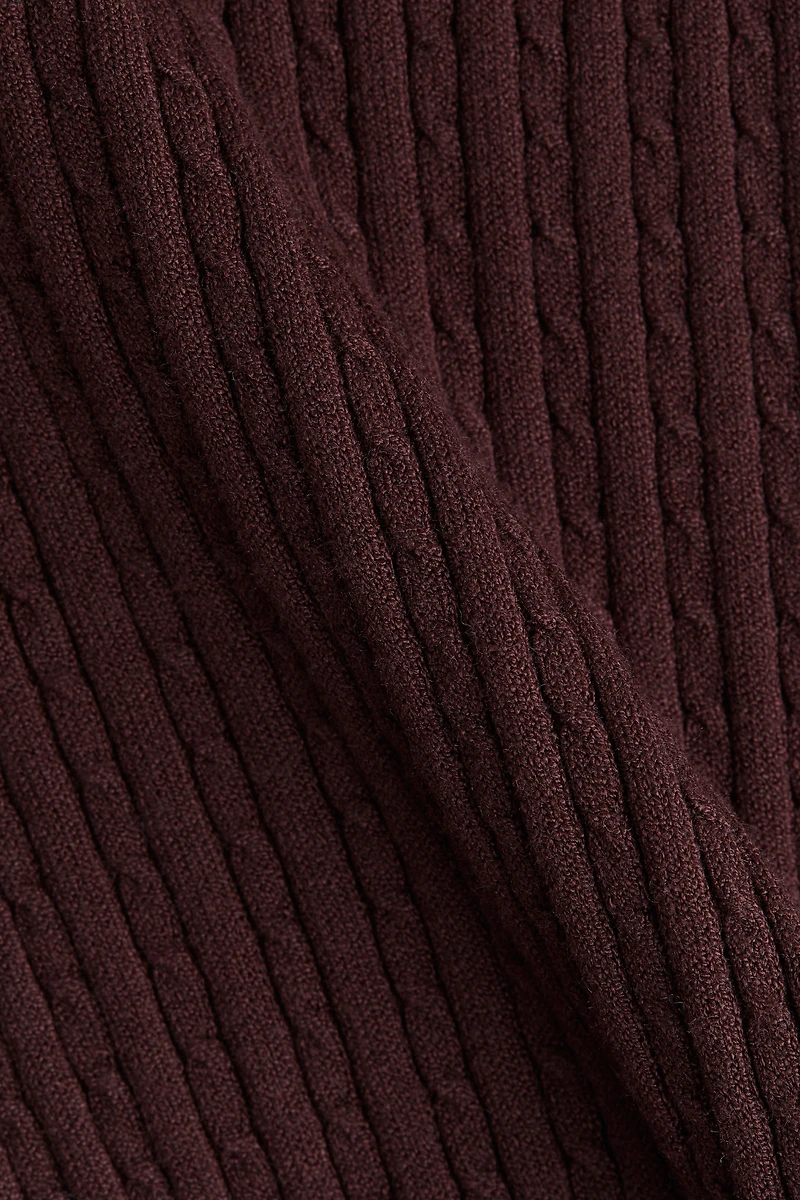 Pantalon en maille torsadée