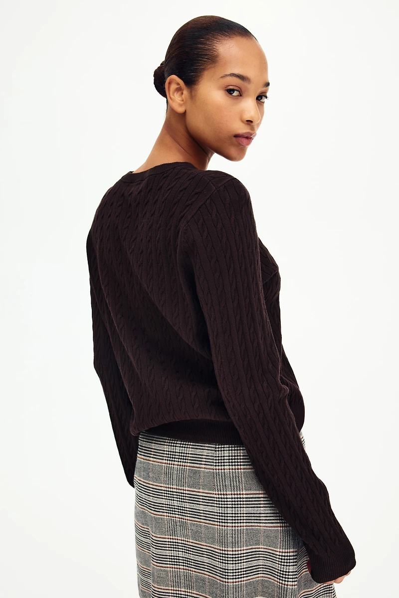 Cable-Knit Sweater