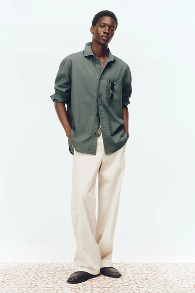 Loose-Fit Cotton Poplin Shirt