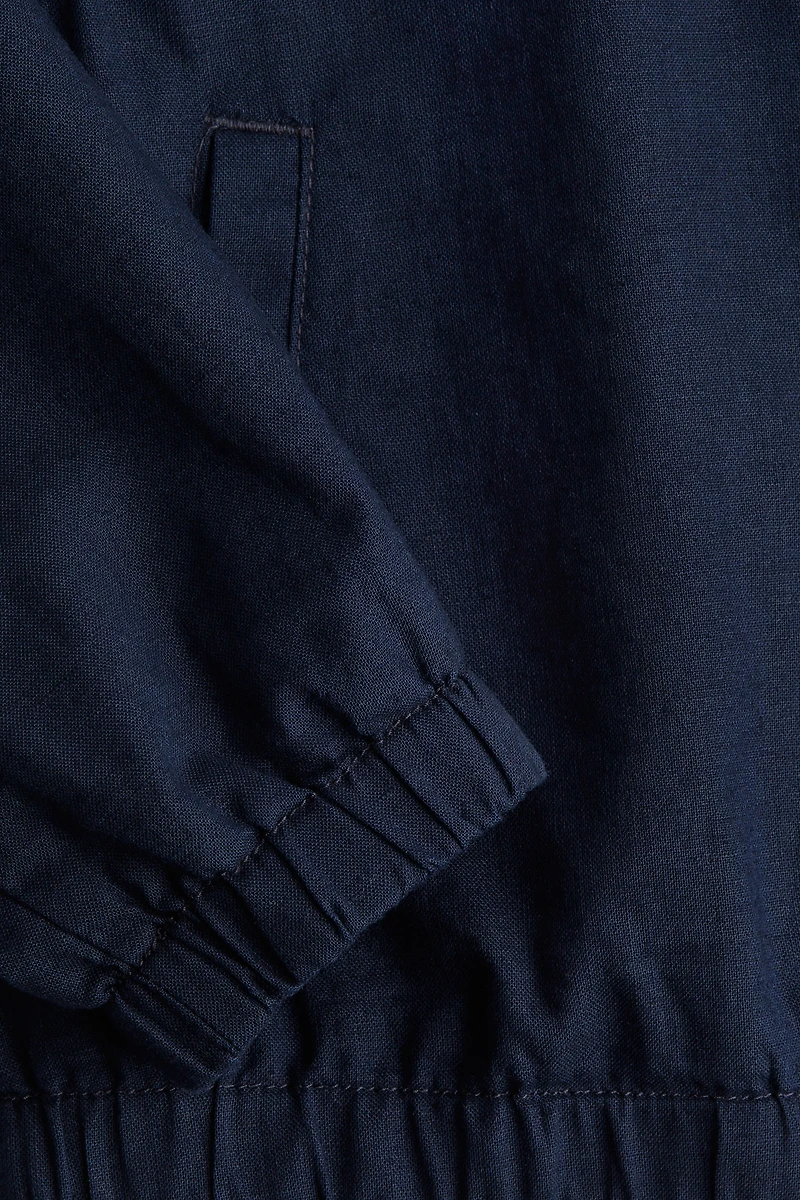 Linen-Blend Jacket