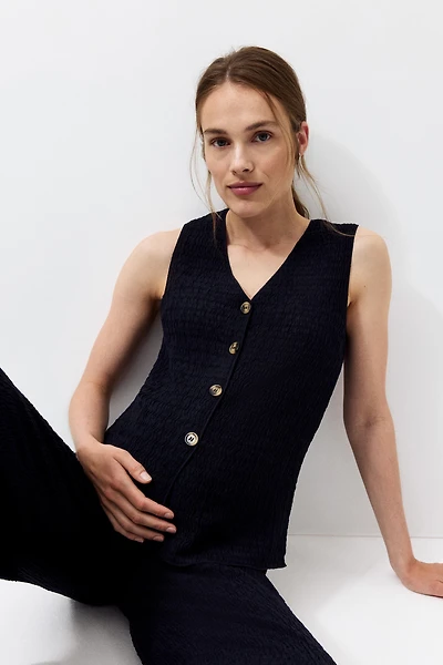 Ensemble 2 pièces MAMA en jersey froissé