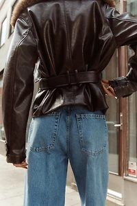 Biker Jacket with Collar