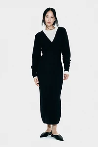 Rib-Knit Dress