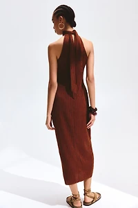 Sleeveless Crinkled Dress