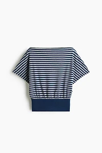 Boat-Neck Cotton Top