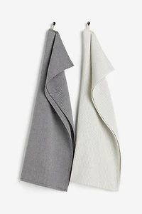 2 linges à vaisselle en coton