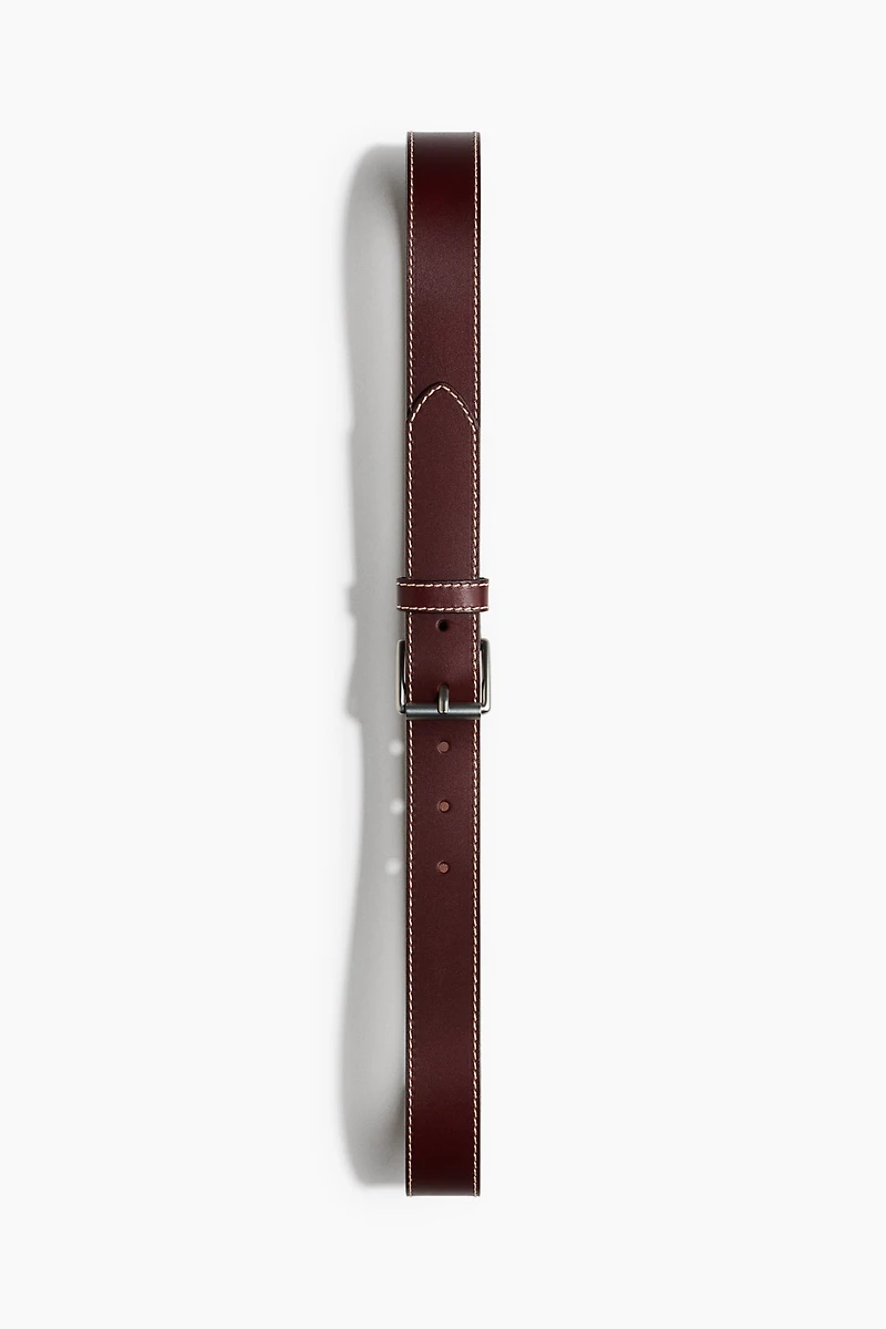 Leather belt