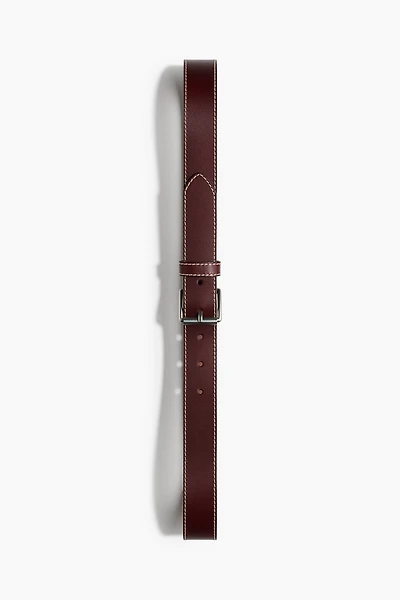 Leather belt