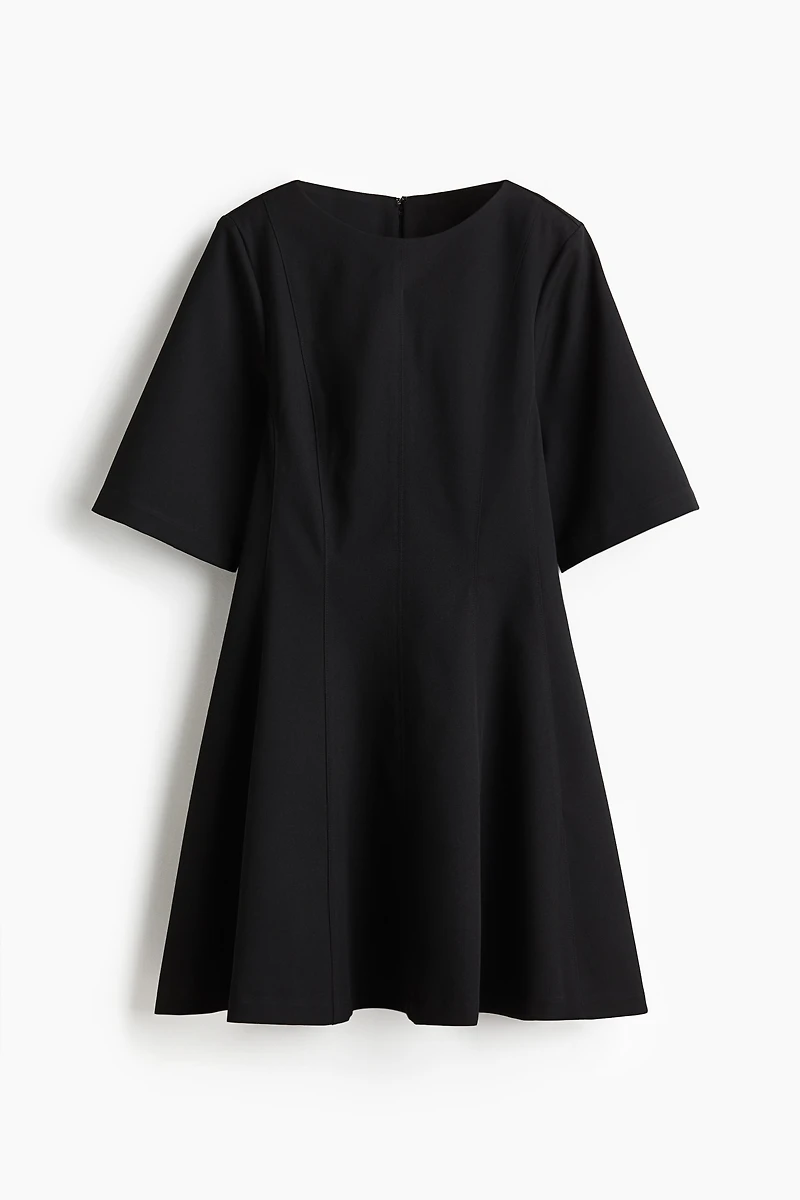 Twill Tapered-Waist Dress