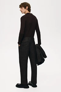 Regular-Fit Wool-Blend Suit Pants