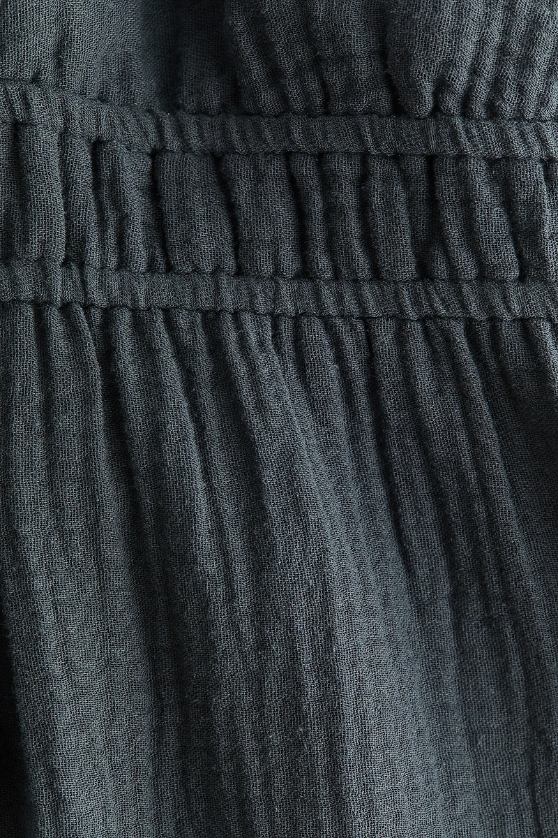 Open-Back Muslin Dress
