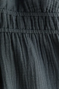 Open-Back Muslin Dress