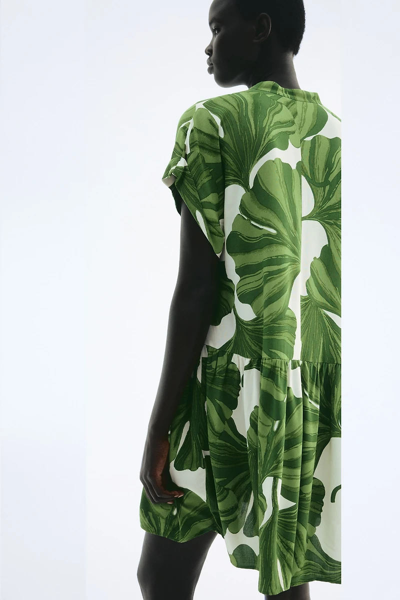 Robe tunique froissée