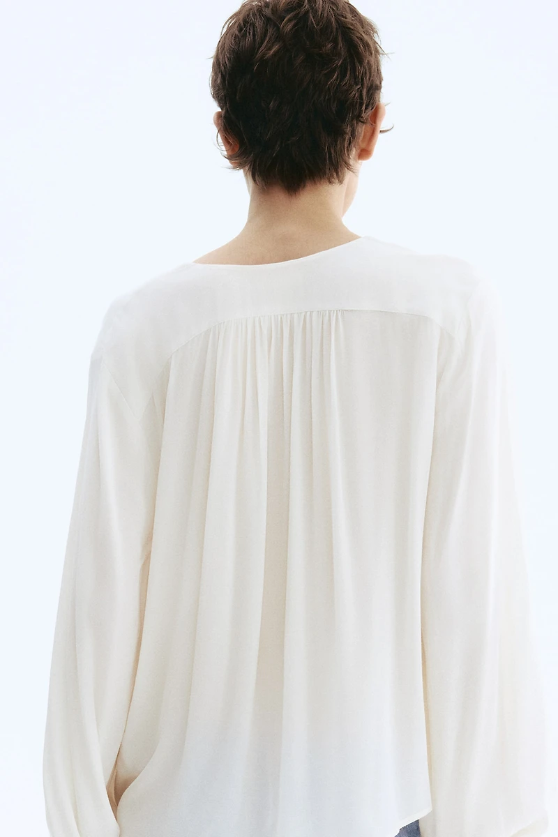 Oversized Viscose Blouse