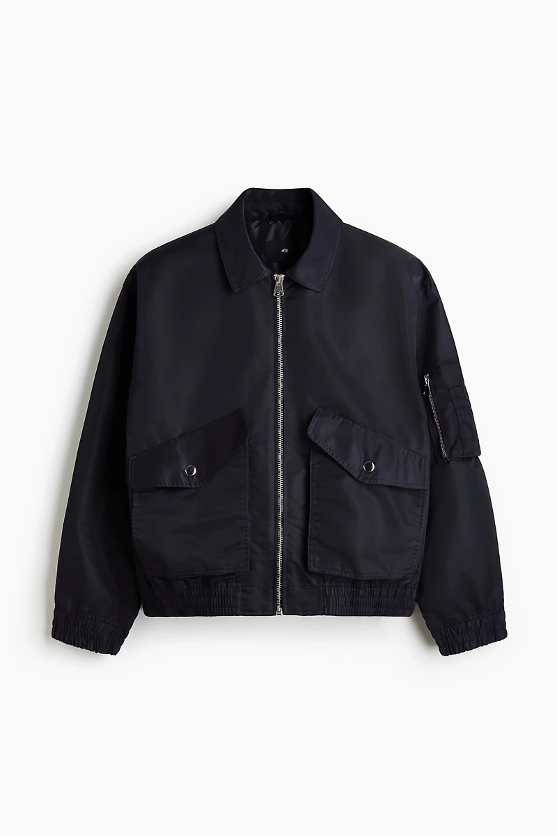 Nylon Bomber Jacket