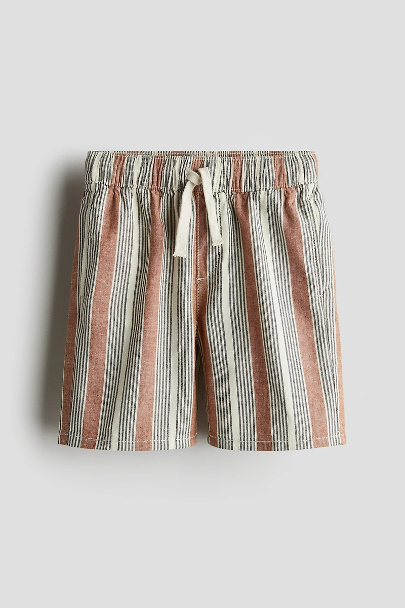Linen-Blend Shorts
