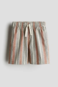 Linen-Blend Shorts