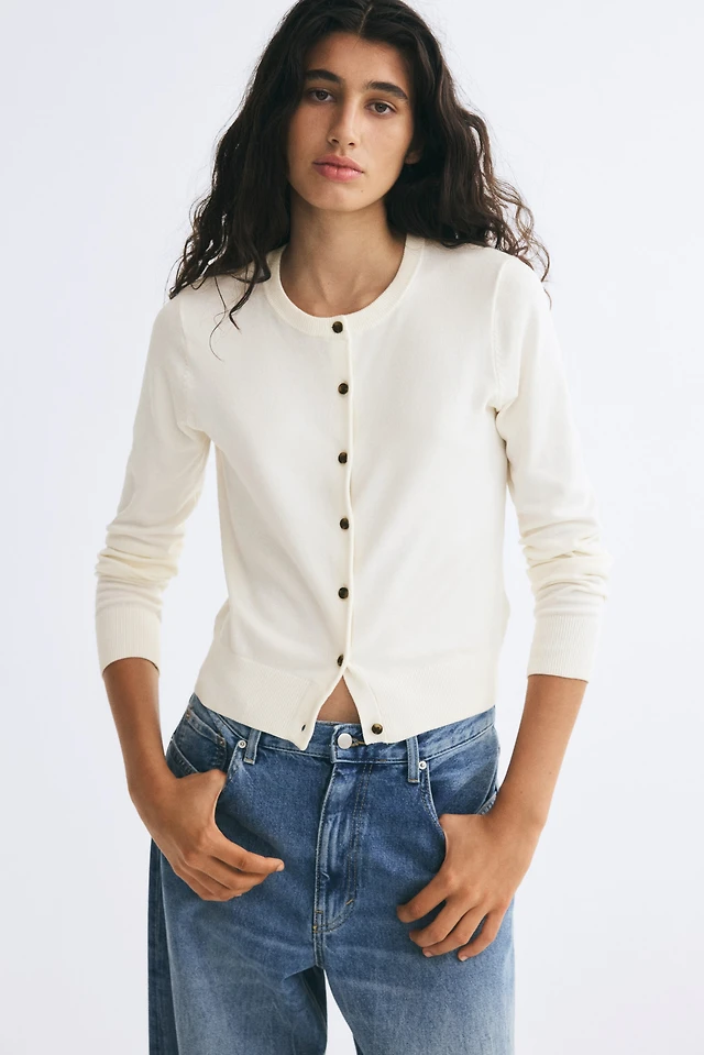 Fine-Knit Cardigan