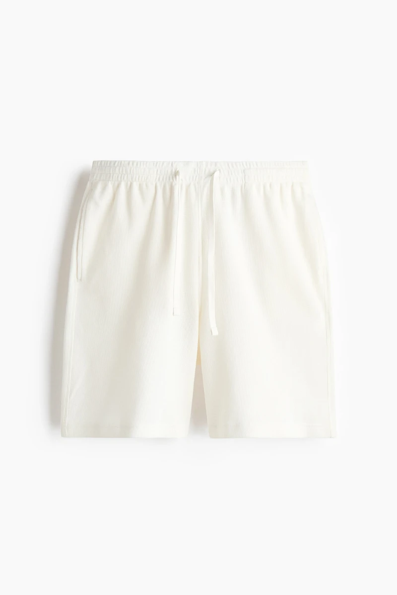 Relaxed-Fit Waffled Shorts