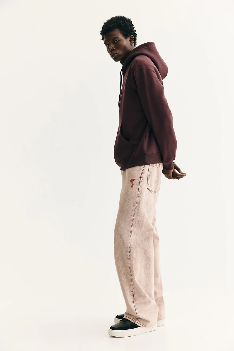 Loose Fit Printed Hoodie