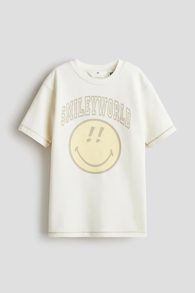 T-Shirt with Printed Motif