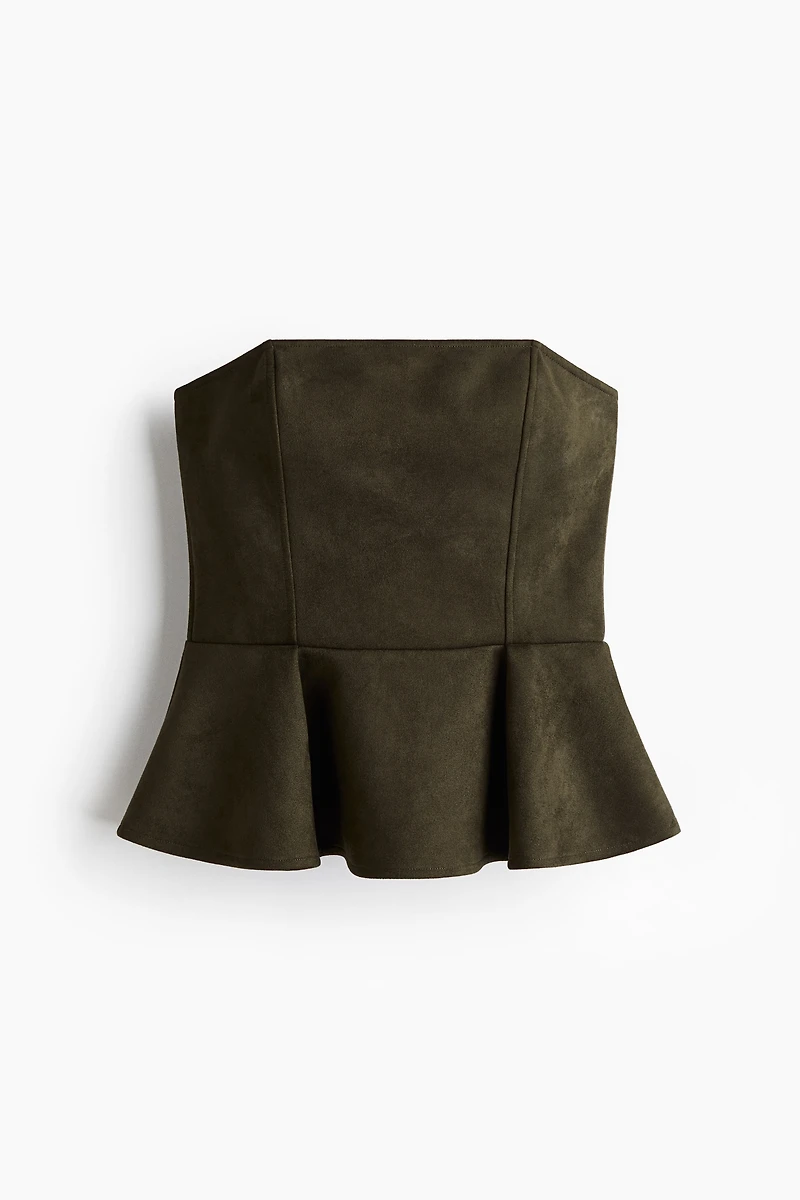 Bandeau-Style Peplum Top