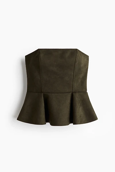 Bandeau-Style Peplum Top