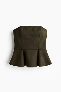 Bandeau-Style Peplum Top