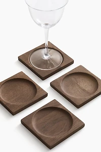 4-Pack Wooden Coasters
