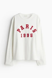 Long-sleeved Jersey Top