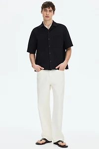 Relaxed-Fit Waffled Resort Shirt