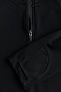 Seamless Half-Zip Sports Top with DryMove™