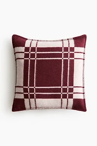 Housse de coussin en laine mélangée