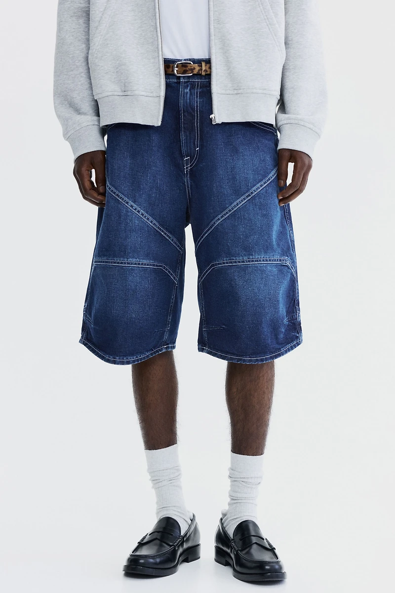 Super-Baggy Denim Shorts