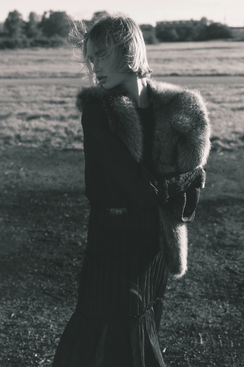 Robe maxi en mousseline