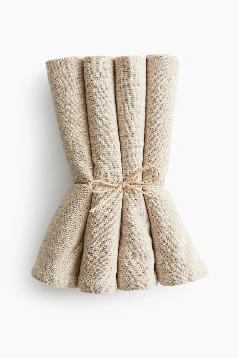 4-Pack Linen-Blend Napkins