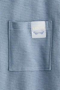 Jacquard-Jersey Cotton T-Shirt