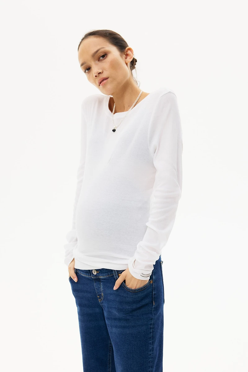 MAMA Slim Ankle Jeans