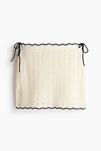 Jupe de plage à l'aspect crochet