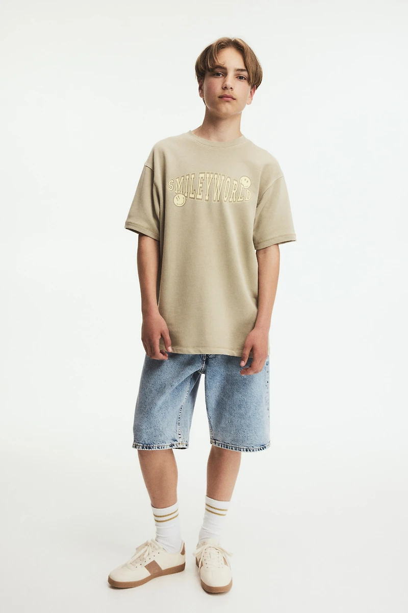 T-Shirt with Printed Motif