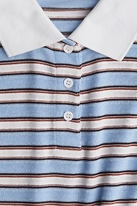 Fine-Knit Polo Shirt