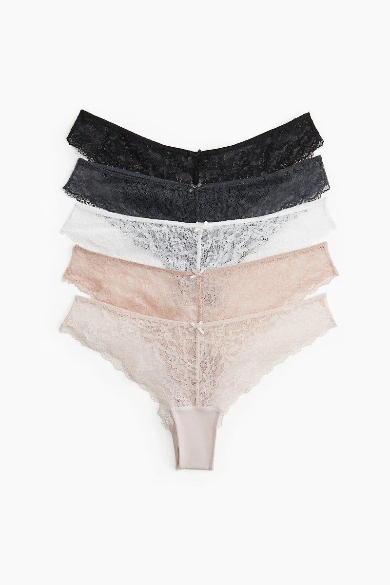 5-pack Lace Brazilian Briefs