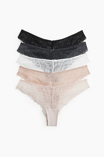 5-pack Lace Brazilian Briefs