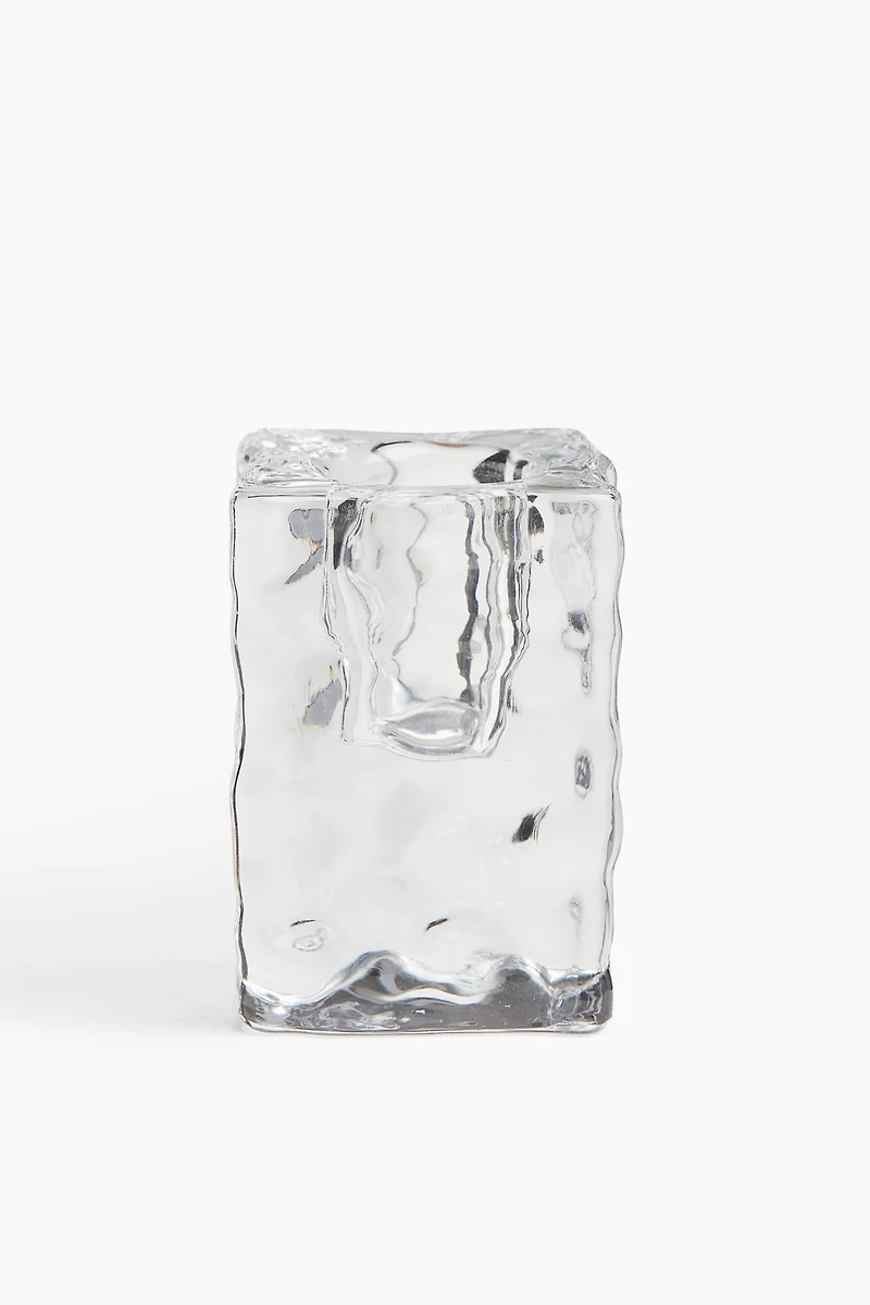 Small Glass Candlestick